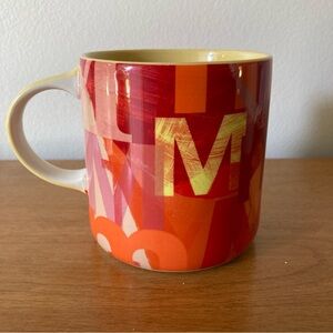 Anthropologie Monogram M Mug